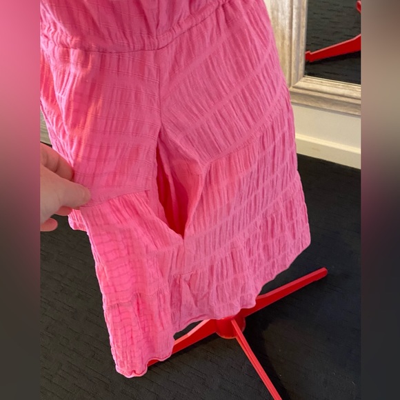 Size 12 - Forever New Posie Textured Smock Shirt Dress in Pink Cosmos - Picture 9 of 13